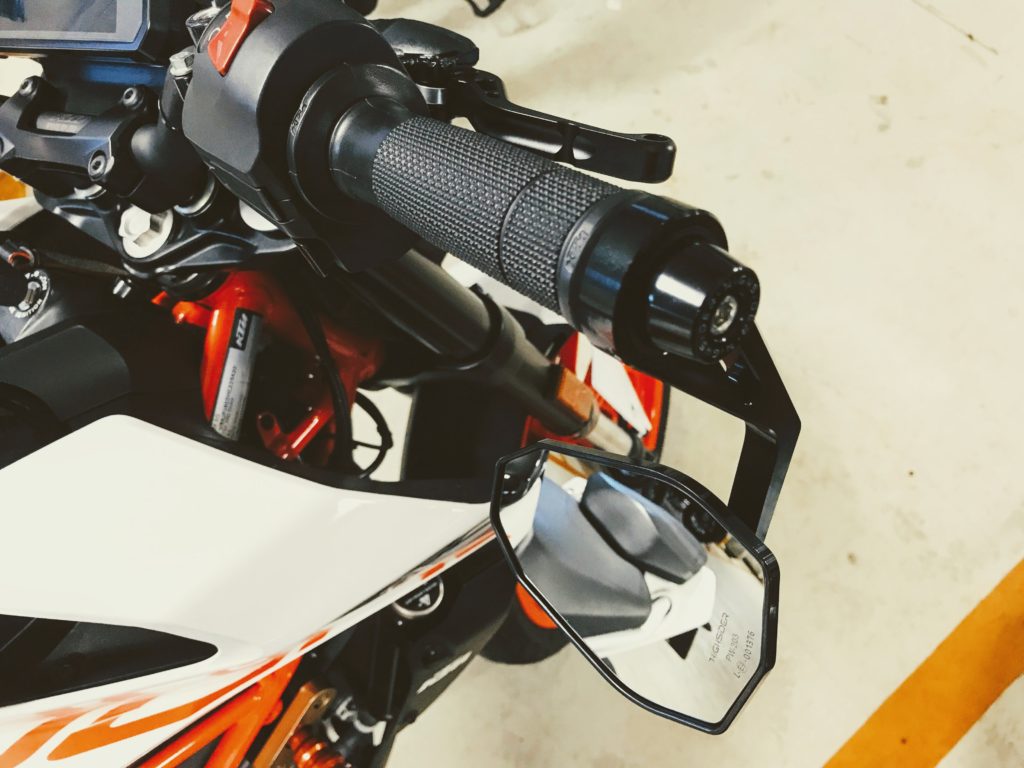 KTM アルミハンドガード バーエンドミラー - ミラー